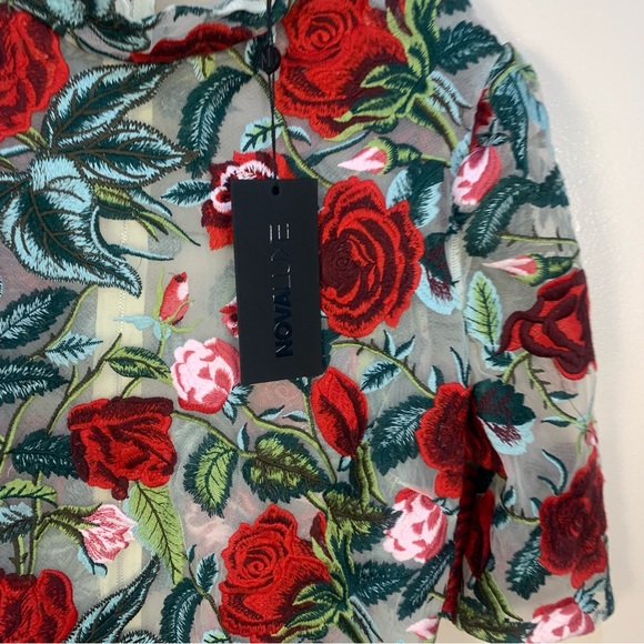 NOVA Luxe Renee Embroidered Mini Dress - Picture 5 of 14